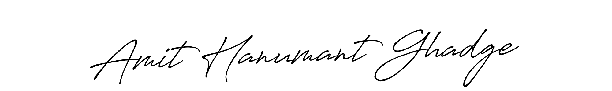 How to make Amit Hanumant Ghadge name signature. Use Antro_Vectra_Bolder style for creating short signs online. This is the latest handwritten sign. Amit Hanumant Ghadge signature style 7 images and pictures png