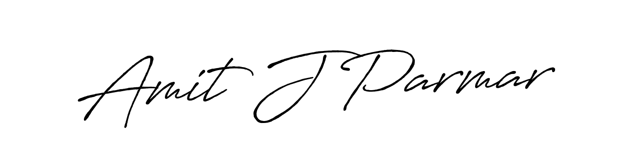Use a signature maker to create a handwritten signature online. With this signature software, you can design (Antro_Vectra_Bolder) your own signature for name Amit J Parmar. Amit J Parmar signature style 7 images and pictures png