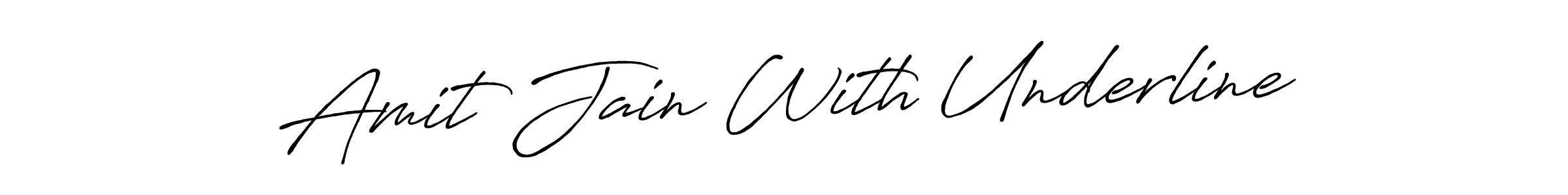 It looks lik you need a new signature style for name Amit Jain With Underline. Design unique handwritten (Antro_Vectra_Bolder) signature with our free signature maker in just a few clicks. Amit Jain With Underline signature style 7 images and pictures png