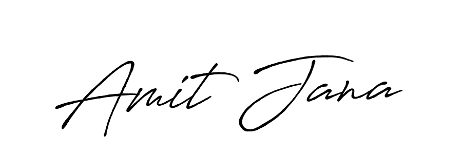 How to make Amit Jana name signature. Use Antro_Vectra_Bolder style for creating short signs online. This is the latest handwritten sign. Amit Jana signature style 7 images and pictures png