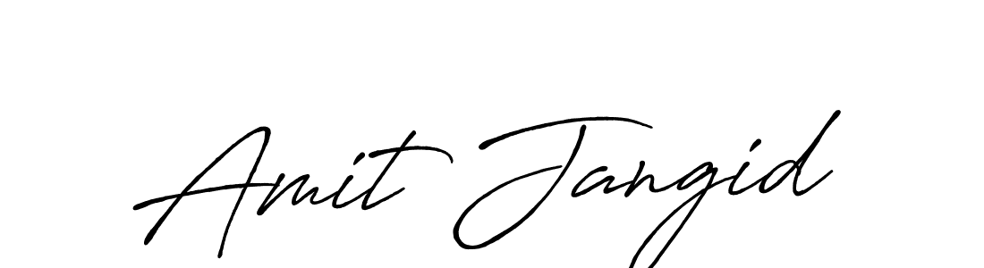 How to make Amit Jangid signature? Antro_Vectra_Bolder is a professional autograph style. Create handwritten signature for Amit Jangid name. Amit Jangid signature style 7 images and pictures png