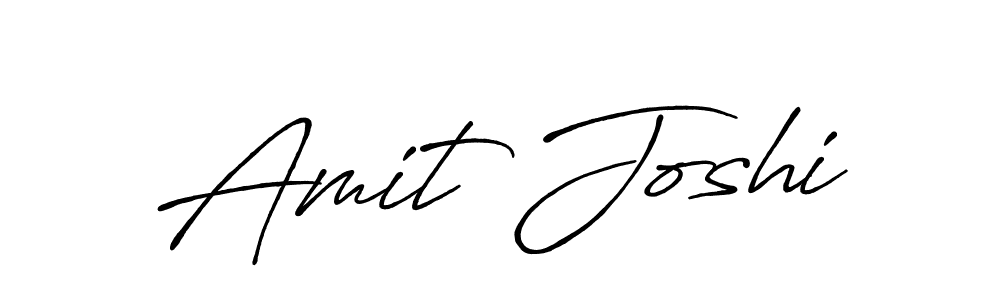 Make a beautiful signature design for name Amit Joshi. With this signature (Antro_Vectra_Bolder) style, you can create a handwritten signature for free. Amit Joshi signature style 7 images and pictures png