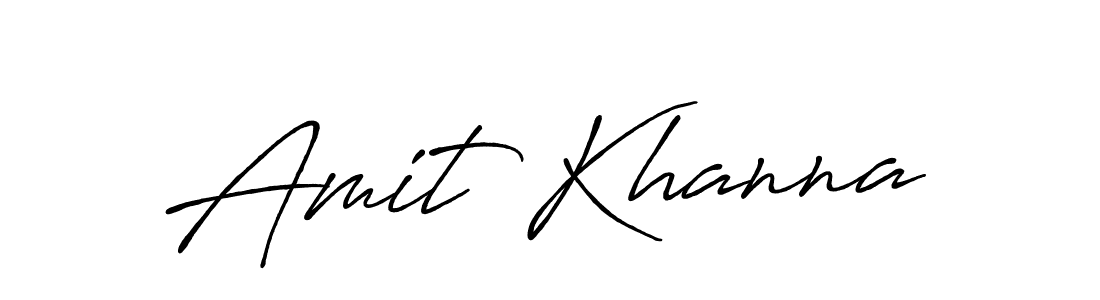 Design your own signature with our free online signature maker. With this signature software, you can create a handwritten (Antro_Vectra_Bolder) signature for name Amit Khanna. Amit Khanna signature style 7 images and pictures png