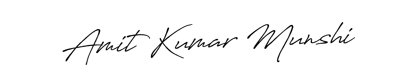 How to make Amit Kumar Munshi signature? Antro_Vectra_Bolder is a professional autograph style. Create handwritten signature for Amit Kumar Munshi name. Amit Kumar Munshi signature style 7 images and pictures png