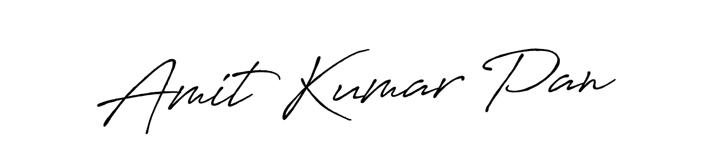 Amit Kumar Pan stylish signature style. Best Handwritten Sign (Antro_Vectra_Bolder) for my name. Handwritten Signature Collection Ideas for my name Amit Kumar Pan. Amit Kumar Pan signature style 7 images and pictures png