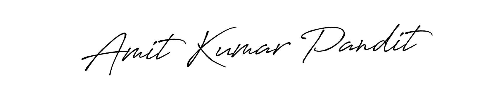 Use a signature maker to create a handwritten signature online. With this signature software, you can design (Antro_Vectra_Bolder) your own signature for name Amit Kumar Pandit. Amit Kumar Pandit signature style 7 images and pictures png