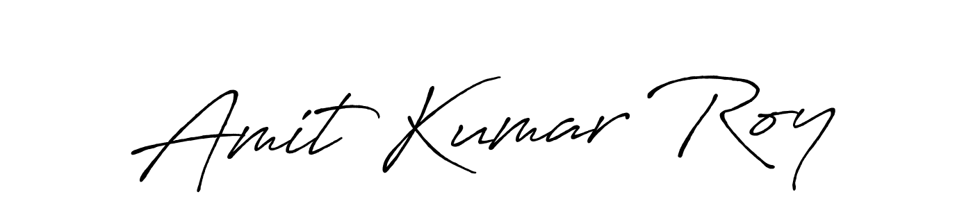 Make a beautiful signature design for name Amit Kumar Roy. With this signature (Antro_Vectra_Bolder) style, you can create a handwritten signature for free. Amit Kumar Roy signature style 7 images and pictures png
