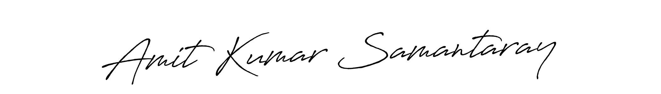 How to make Amit Kumar Samantaray name signature. Use Antro_Vectra_Bolder style for creating short signs online. This is the latest handwritten sign. Amit Kumar Samantaray signature style 7 images and pictures png