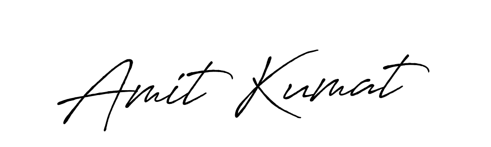 Design your own signature with our free online signature maker. With this signature software, you can create a handwritten (Antro_Vectra_Bolder) signature for name Amit Kumat. Amit Kumat signature style 7 images and pictures png