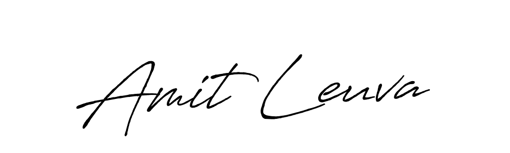 Use a signature maker to create a handwritten signature online. With this signature software, you can design (Antro_Vectra_Bolder) your own signature for name Amit Leuva. Amit Leuva signature style 7 images and pictures png
