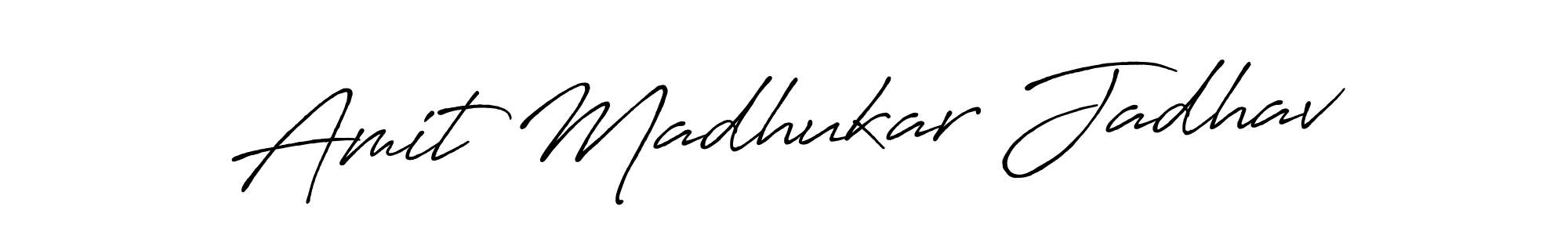 Make a short Amit Madhukar Jadhav signature style. Manage your documents anywhere anytime using Antro_Vectra_Bolder. Create and add eSignatures, submit forms, share and send files easily. Amit Madhukar Jadhav signature style 7 images and pictures png