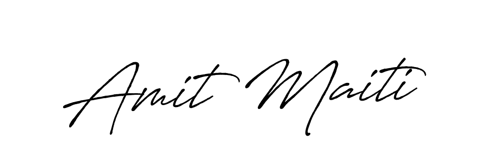 Amit Maiti stylish signature style. Best Handwritten Sign (Antro_Vectra_Bolder) for my name. Handwritten Signature Collection Ideas for my name Amit Maiti. Amit Maiti signature style 7 images and pictures png