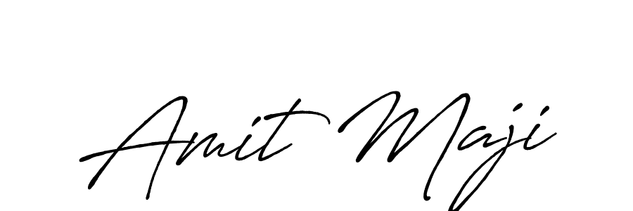 Amit Maji stylish signature style. Best Handwritten Sign (Antro_Vectra_Bolder) for my name. Handwritten Signature Collection Ideas for my name Amit Maji. Amit Maji signature style 7 images and pictures png