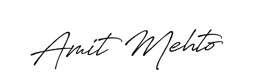 Antro_Vectra_Bolder is a professional signature style that is perfect for those who want to add a touch of class to their signature. It is also a great choice for those who want to make their signature more unique. Get Amit Mehto name to fancy signature for free. Amit Mehto signature style 7 images and pictures png