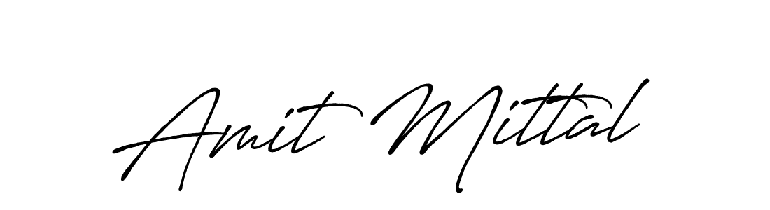 Use a signature maker to create a handwritten signature online. With this signature software, you can design (Antro_Vectra_Bolder) your own signature for name Amit Mittal. Amit Mittal signature style 7 images and pictures png