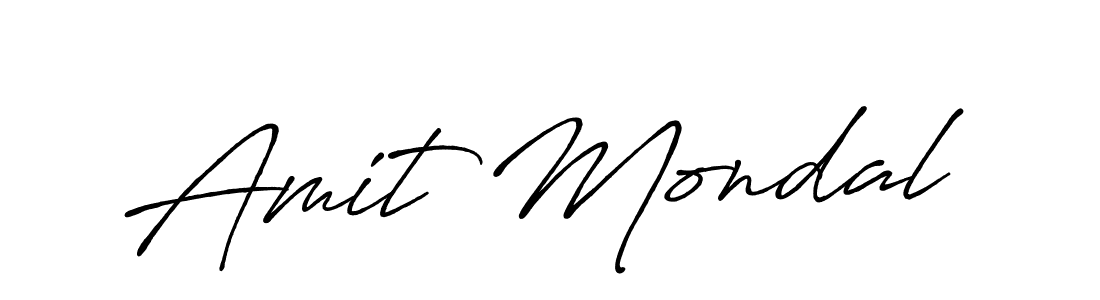 Make a beautiful signature design for name Amit Mondal. With this signature (Antro_Vectra_Bolder) style, you can create a handwritten signature for free. Amit Mondal signature style 7 images and pictures png