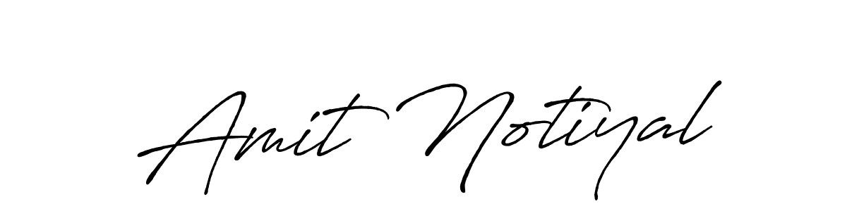 Also we have Amit Notiyal name is the best signature style. Create professional handwritten signature collection using Antro_Vectra_Bolder autograph style. Amit Notiyal signature style 7 images and pictures png