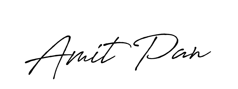 Amit Pan stylish signature style. Best Handwritten Sign (Antro_Vectra_Bolder) for my name. Handwritten Signature Collection Ideas for my name Amit Pan. Amit Pan signature style 7 images and pictures png