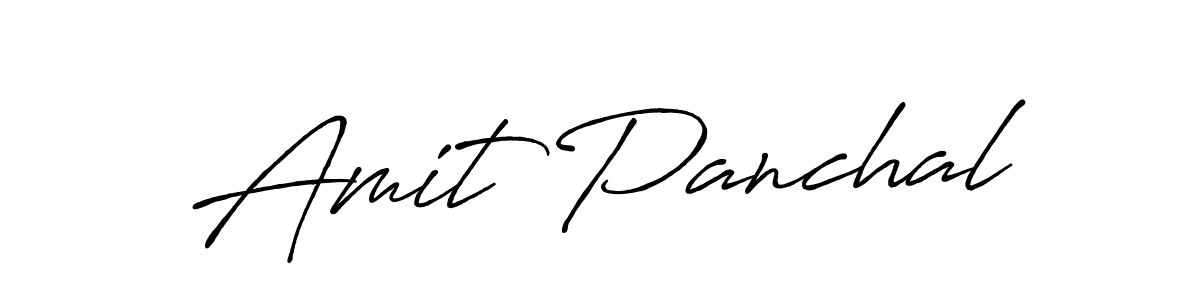 Use a signature maker to create a handwritten signature online. With this signature software, you can design (Antro_Vectra_Bolder) your own signature for name Amit Panchal. Amit Panchal signature style 7 images and pictures png