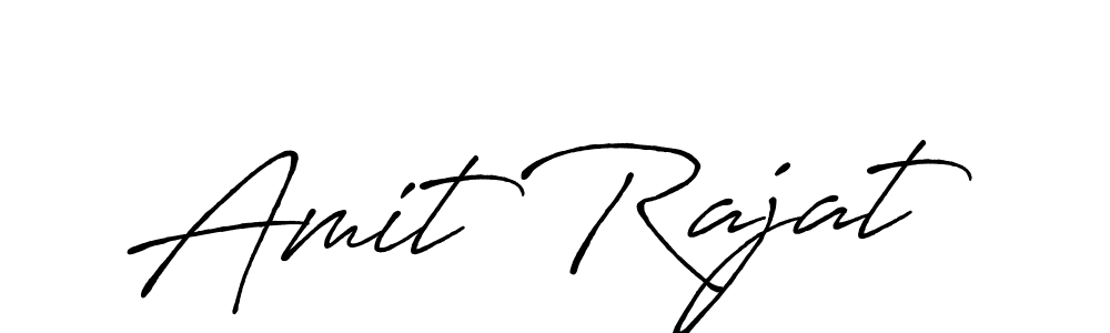 Create a beautiful signature design for name Amit Rajat. With this signature (Antro_Vectra_Bolder) fonts, you can make a handwritten signature for free. Amit Rajat signature style 7 images and pictures png