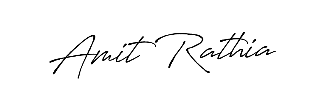 Make a short Amit Rathia signature style. Manage your documents anywhere anytime using Antro_Vectra_Bolder. Create and add eSignatures, submit forms, share and send files easily. Amit Rathia signature style 7 images and pictures png