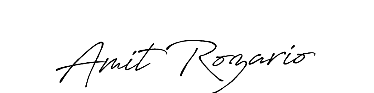 Also we have Amit Rozario name is the best signature style. Create professional handwritten signature collection using Antro_Vectra_Bolder autograph style. Amit Rozario signature style 7 images and pictures png