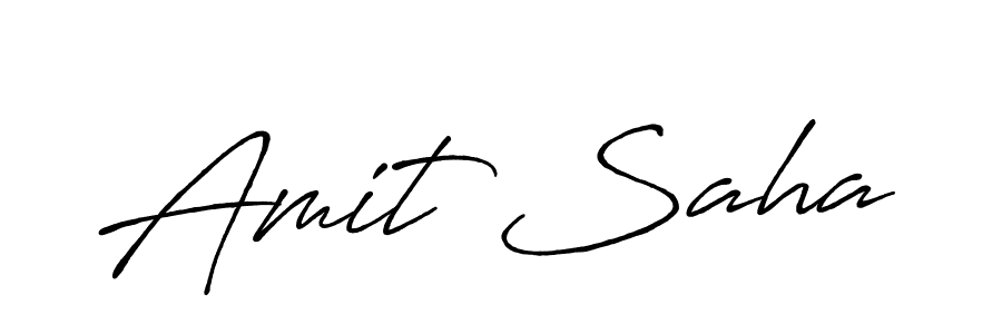 How to make Amit Saha name signature. Use Antro_Vectra_Bolder style for creating short signs online. This is the latest handwritten sign. Amit Saha signature style 7 images and pictures png