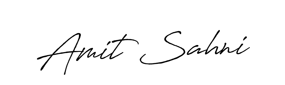 Create a beautiful signature design for name Amit Sahni. With this signature (Antro_Vectra_Bolder) fonts, you can make a handwritten signature for free. Amit Sahni signature style 7 images and pictures png