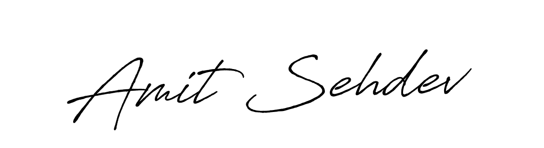 Make a beautiful signature design for name Amit Sehdev. With this signature (Antro_Vectra_Bolder) style, you can create a handwritten signature for free. Amit Sehdev signature style 7 images and pictures png