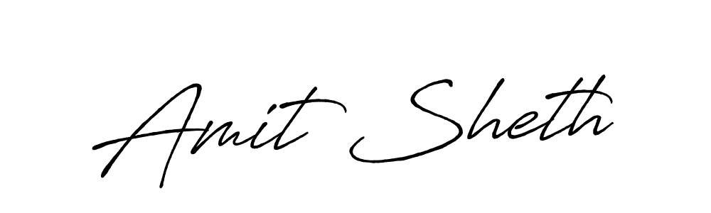 Use a signature maker to create a handwritten signature online. With this signature software, you can design (Antro_Vectra_Bolder) your own signature for name Amit Sheth. Amit Sheth signature style 7 images and pictures png