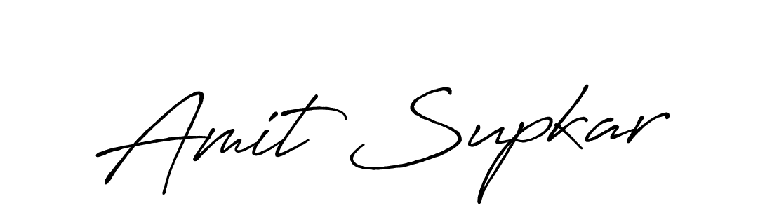 Make a beautiful signature design for name Amit Supkar. With this signature (Antro_Vectra_Bolder) style, you can create a handwritten signature for free. Amit Supkar signature style 7 images and pictures png