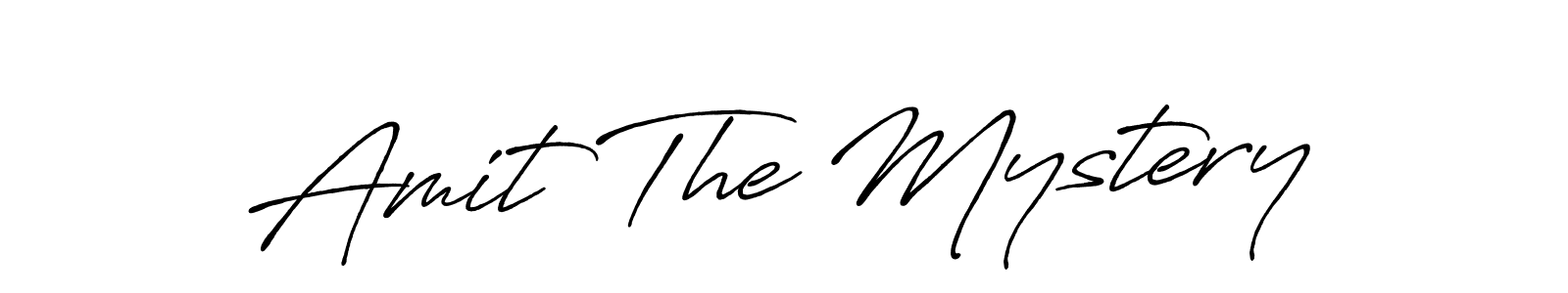 Use a signature maker to create a handwritten signature online. With this signature software, you can design (Antro_Vectra_Bolder) your own signature for name Amit The Mystery. Amit The Mystery signature style 7 images and pictures png