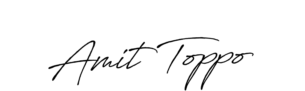 It looks lik you need a new signature style for name Amit Toppo. Design unique handwritten (Antro_Vectra_Bolder) signature with our free signature maker in just a few clicks. Amit Toppo signature style 7 images and pictures png