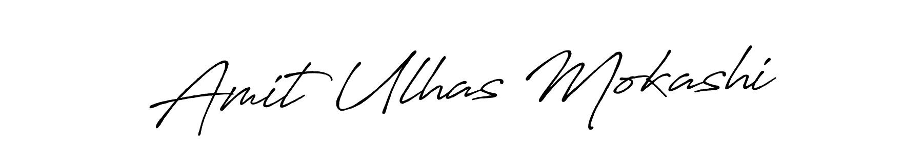Also we have Amit Ulhas Mokashi name is the best signature style. Create professional handwritten signature collection using Antro_Vectra_Bolder autograph style. Amit Ulhas Mokashi signature style 7 images and pictures png