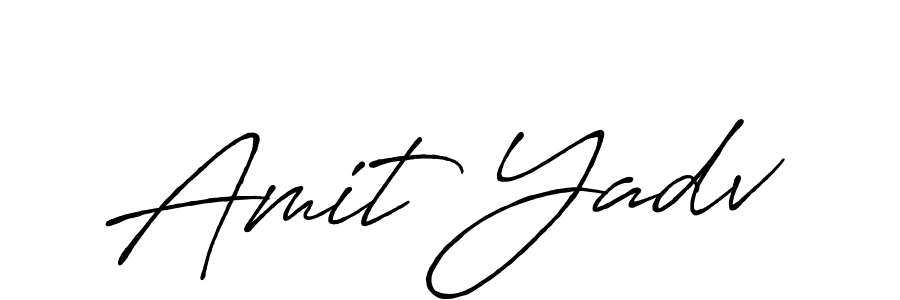 Amit Yadv stylish signature style. Best Handwritten Sign (Antro_Vectra_Bolder) for my name. Handwritten Signature Collection Ideas for my name Amit Yadv. Amit Yadv signature style 7 images and pictures png