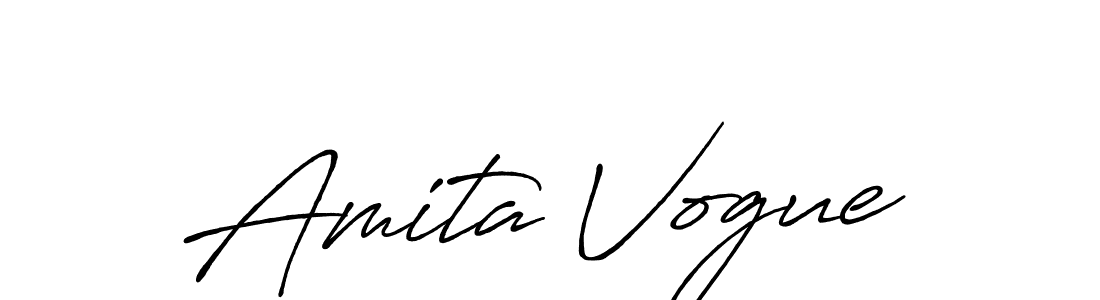 Make a short Amita Vogue signature style. Manage your documents anywhere anytime using Antro_Vectra_Bolder. Create and add eSignatures, submit forms, share and send files easily. Amita Vogue signature style 7 images and pictures png