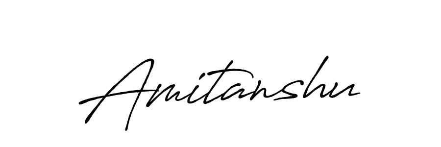 How to make Amitanshu signature? Antro_Vectra_Bolder is a professional autograph style. Create handwritten signature for Amitanshu name. Amitanshu signature style 7 images and pictures png