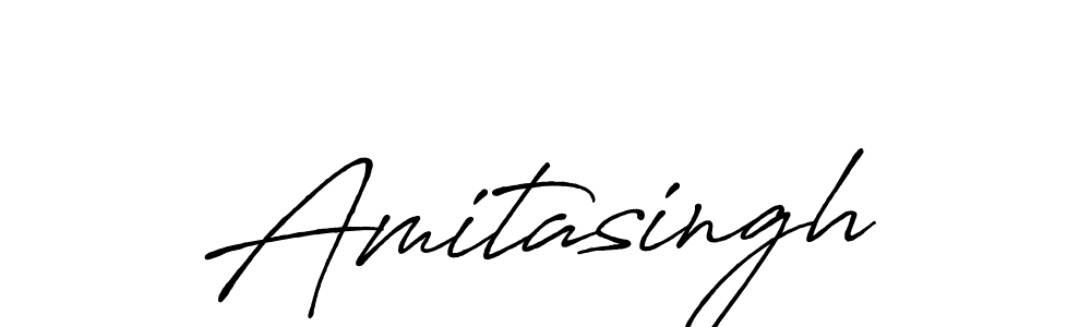 Create a beautiful signature design for name Amitasingh. With this signature (Antro_Vectra_Bolder) fonts, you can make a handwritten signature for free. Amitasingh signature style 7 images and pictures png