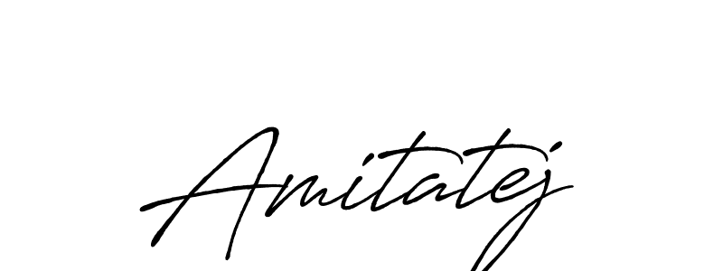 The best way (Antro_Vectra_Bolder) to make a short signature is to pick only two or three words in your name. The name Amitatej include a total of six letters. For converting this name. Amitatej signature style 7 images and pictures png