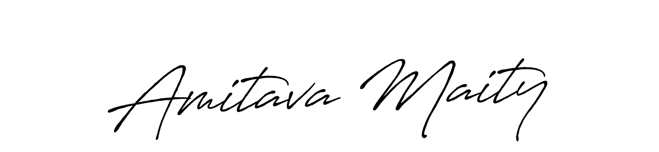 Make a beautiful signature design for name Amitava Maity. With this signature (Antro_Vectra_Bolder) style, you can create a handwritten signature for free. Amitava Maity signature style 7 images and pictures png