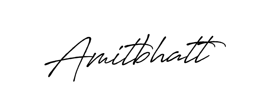How to make Amitbhatt name signature. Use Antro_Vectra_Bolder style for creating short signs online. This is the latest handwritten sign. Amitbhatt signature style 7 images and pictures png