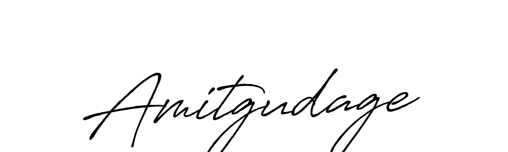 Make a beautiful signature design for name Amitgudage. With this signature (Antro_Vectra_Bolder) style, you can create a handwritten signature for free. Amitgudage signature style 7 images and pictures png