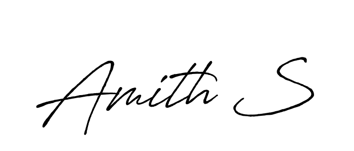 if you are searching for the best signature style for your name Amith S. so please give up your signature search. here we have designed multiple signature styles  using Antro_Vectra_Bolder. Amith S signature style 7 images and pictures png