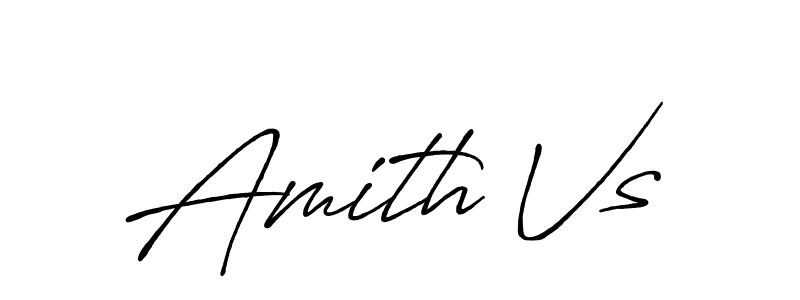 Also we have Amith Vs name is the best signature style. Create professional handwritten signature collection using Antro_Vectra_Bolder autograph style. Amith Vs signature style 7 images and pictures png