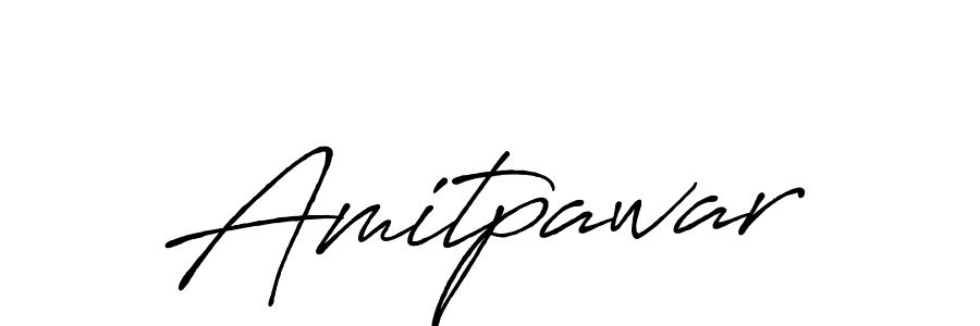 Make a beautiful signature design for name Amitpawar. With this signature (Antro_Vectra_Bolder) style, you can create a handwritten signature for free. Amitpawar signature style 7 images and pictures png