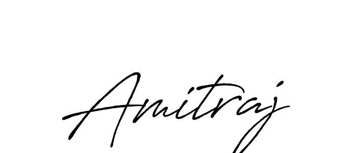 How to make Amitraj name signature. Use Antro_Vectra_Bolder style for creating short signs online. This is the latest handwritten sign. Amitraj signature style 7 images and pictures png