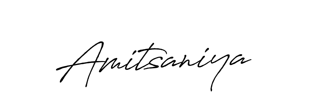 Design your own signature with our free online signature maker. With this signature software, you can create a handwritten (Antro_Vectra_Bolder) signature for name Amitsaniya. Amitsaniya signature style 7 images and pictures png