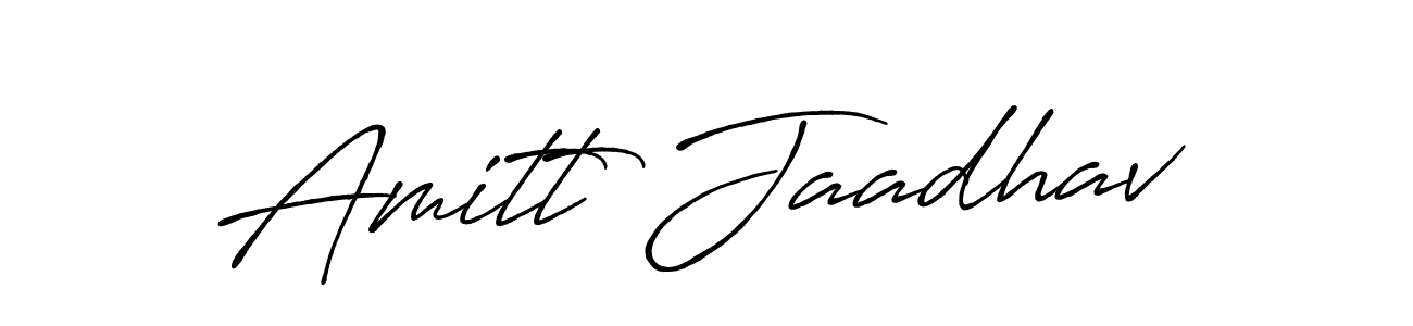 Make a beautiful signature design for name Amitt Jaadhav. Use this online signature maker to create a handwritten signature for free. Amitt Jaadhav signature style 7 images and pictures png