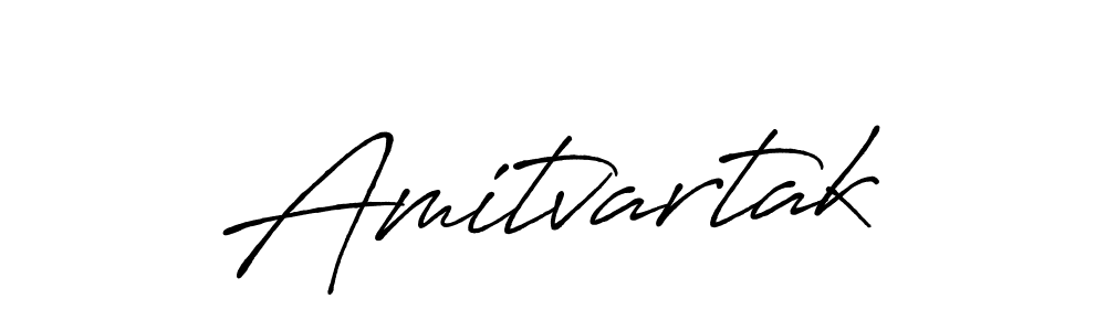 Make a beautiful signature design for name Amitvartak. With this signature (Antro_Vectra_Bolder) style, you can create a handwritten signature for free. Amitvartak signature style 7 images and pictures png