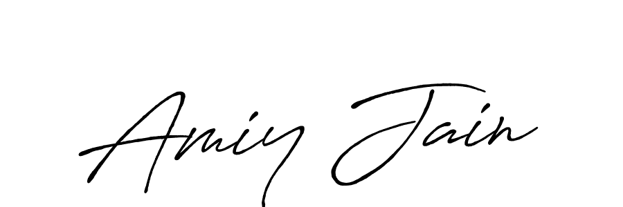 Antro_Vectra_Bolder is a professional signature style that is perfect for those who want to add a touch of class to their signature. It is also a great choice for those who want to make their signature more unique. Get Amiy Jain name to fancy signature for free. Amiy Jain signature style 7 images and pictures png